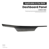 BMW 5 Series G30 G31 G38 6 Series G32 Carbon Fiber Dashboard Trim Cover Overlay Interior Decoration (2018-2022 Compatible)