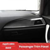 BMW F20 F21 F22 Passenger Side Dashboard Trim Cover Dry Carbon Fiber Interior Panel Overlay Fit 1 Series 2 Series