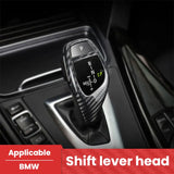 BMW F Series F20 F30 F10 F15 Carbon Fiber Gear Shift Knob Cover Trim Dry Carbon Interior Shift Head Overlay Compatible
