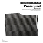 BMW G38 5 Series Carbon Fiber Drawer Trim Cover Interior Storage Drawer Overlay Dry Carbon Fiber Gloss Finish Compatible Fit For G38