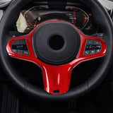 BMW G20 G29 Steering Wheel Carbon Fiber Trim Cover, Dry Carbon Fiber Interior Overlay Compatible With 3 Series G20 Z4 G29