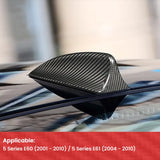 BMW E60 E61 Carbon Fiber Shark Fin Antenna Cover Gloss Dry Carbon Exterior Trim 5 Series 2001-2010 Fit