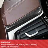 BMW 5 Series G30 Carbon Fiber Left Air Vent Trim Cover Compatible With G31 G38 G32 2018-2022 Interior Styling Overlay