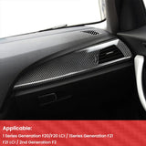 BMW F20 F21 F22 Passenger Side Dashboard Trim Cover Dry Carbon Fiber Interior Panel Overlay Fit 1 Series 2 Series