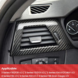 BMW 3 Series F30 F31 F34 F32 F33 F36 Dry Carbon Fiber Driver Side Air Vent Trim Cover Interior Styling Overlay Compatible With 4 Series