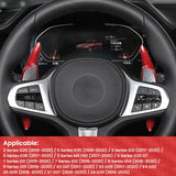 BMW 3 5 7 8 X3 X4 X5 X7 Z4 Carbon Fiber Paddle Shifter Trim Cover Interior Overlay G20 G30 F90 G05 G07 G29