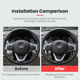 Dry Carbon Fiber Steering Wheel Paddle Shifter Trim Cover Compatible With BMW F20 F21 F22 F23 F45 F46 F30 F31 F34 F35 F32 F33 F36 X1 F48 F49 X2 F39 X3 F25 X4 F26 X5 F15 X6 F16 Interior Upgrade Accessory