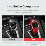 BMW F Series F20 F30 F10 F15 Carbon Fiber Gear Shift Knob Cover Trim Dry Carbon Interior Shift Head Overlay Compatible