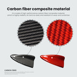 BMW X3 X5 X6 F25 E70 E71 E72 Carbon Fiber Shark Fin Antenna Cover Trim Gloss Black Red Dry Carbon Fiber Overlay