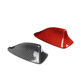 BMW F10 F18 F01 F02 F04 Dry Carbon Fiber Shark Fin Antenna Cover Trim Gloss Black Red Roof Antenna Overlay