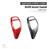 BMW F Series F20 F30 F10 F15 Carbon Fiber Gear Shift Knob Cover Trim Dry Carbon Interior Shift Head Overlay Compatible