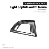 BMW 1 Series F20 F21 RHD Interior Air Vent Trim Cover Real Dry Carbon Fiber Dashboard Vent Overlay Gloss Black Red Finish