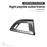 BMW 1 Series F20 F21 RHD Interior Air Vent Trim Cover Real Dry Carbon Fiber Dashboard Vent Overlay Gloss Black Red Finish