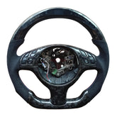 Custom Carbon Fiber Steering Wheel with LED Display – Fits BMW E46 M3, E39 M5, X5 E53, X3 E83 & More