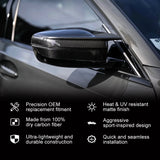 CarbonTailor™ Dry Carbon Fiber Replacement Mirror Caps for BMW G87 M2, G80 M3, G82/G83 M4, G42 M240i, G26 M440i & i4 M50