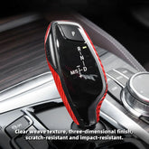 BMW Carbon Fiber Gear Shift Trim Cover 5 6 7 Series X3 X4 Interior Shifter Sticker Compatible 2016-2020