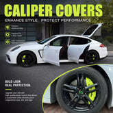 4Pcs Porsche Brake Caliper Covers Fit For Macan Cayenne 911 Panamera Aluminum Alloy Custom Fit Anti-Dust Screw Mount Upgrade