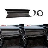 Cubierta del tablero de fibra de carbono para pasajero para Chevy Camaro (2016–2024)