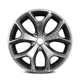 20" 5 Y-Spoke Alloy Wheel - Polished Finish with Charcoal Accents | 20x8 | 5x115