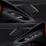 Corvette C8 Real Carbon Fiber Door Speaker Trim Covers (2020–2024)