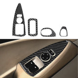 Carbon Fiber Window & Door Switch Trim Overlay (4pcs) for Corvette C6 (2005–2013)