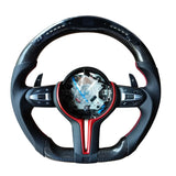 Configured BMW M Performance Steering Wheel with LED and Button Assembly – E/F Chassis Upgrade