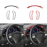 Carbon Fiber Gauge Cluster Surround Trim Overlay (3pcs) for Corvette C6 (2005–2013)