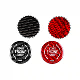 Carbon Fiber Engine Start/Stop Button Cover for Corvette C8 (2020–2022) – Black, Red, or Blue