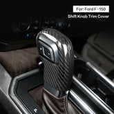 Ford F-150 2019-2020 Dry Carbon Fiber Gear Shift Knob Trim Interior Cover Overlay Compatible With Ford F-150 Interior Styling