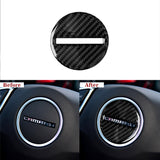 Carbon Fiber Steering Wheel Airbag Center Overlay for Chevy Camaro (2016–2024)