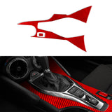 Superposición de consola central de fibra de carbono para Chevy Camaro (2016-2024)