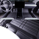 Handcrafted Leather Floor Mats for Tesla Model 3, 2017–2023 | Custom 5-Seat Full Set