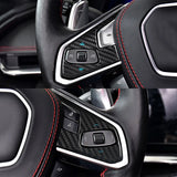 Corvette C8 Real Carbon Fiber Steering Wheel Button Trim Cover (2020–2024)