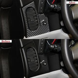 Carbon Fiber AC Vents & Headlight Control Trim Overlay (2pcs) for Corvette C6 (2005–2013)