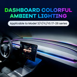 Smart RGB Ambient Dashboard Light Upgrade Compatible with Tesla Model 3/Y