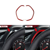 Carbon Fiber Gauge Cluster Bezel Chrome Delete Cover For 2016–2024 Chevy Camaro