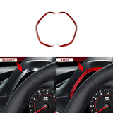 Carbon Fiber Gauge Cluster Bezel Chrome Delete Cover For 2016–2024 Chevy Camaro