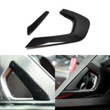 Carbon Fiber Center Console Handle Trim Covers (2pcs) for Corvette C7 (2014–2019)