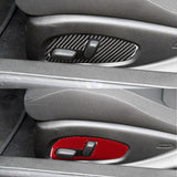 Carbon Fiber Seat Adjuster Button Trim Overlay for Camaro (2016–2024)