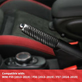 Real Dry Carbon Fiber Handbrake Cover Trim for MINI Cooper F55 F56 F57 2013-2019 Interior Handbrake Shell Overlay