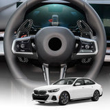 BMW X3 Carbon Fiber Paddle Shifter Trim Covers Compatible With BMW 5 Series 7 Series 2024-2025 Dry Carbon Interior Steering Wheel Paddle Extensions