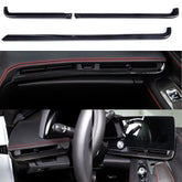 Corvette C8 Carbon Fiber Dash Chrome Trim Cover Kit (2020–2023)