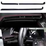 Corvette C8 Carbon Fiber Dash Chrome Trim Cover Kit (2020–2023)