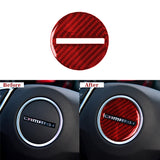 Carbon Fiber Steering Wheel Airbag Center Overlay for Chevy Camaro (2016–2024)