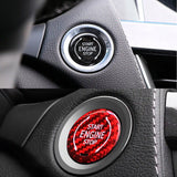 Carbon Fiber Engine Start/Stop Button Cover for Corvette C8 (2020–2022) – Black, Red, or Blue
