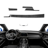 Revestimiento de salpicadero inferior de fibra de carbono para Chevy Camaro (2016–2024)