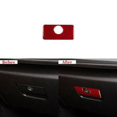Carbon Fiber Glove Box Handle Overlay for Camaro (2016–2024)