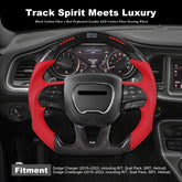 CarbonTailor LED Carbon Fiber Steering Wheel for Dodge Charger & Challenger (Hellcat / Scat Pack / R/T)