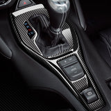 Tapa embellecedora para eliminar cromo de palanca de cambios de fibra de carbono para Chevy Camaro (2016-2024)