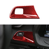 Carbon Fiber Start Stop Engine Button Surround Cover for Chevy Camaro (2016–2024)